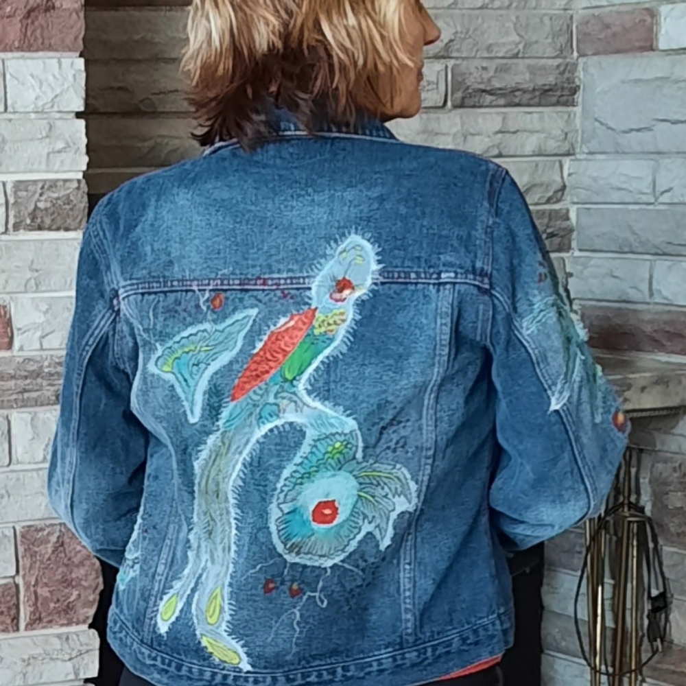 YUK KA Clothing Jean Jacket Size 12 Womans